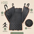 Wattle & Wag- Back Seat Dog Cover